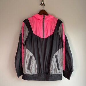 Vintage Inspired Express Colorblock Windbreaker Jacket - Size Small